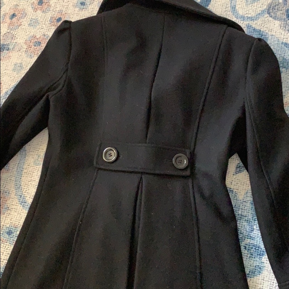 Marvin Richards Black wool Peacoat - Picture 4 of 5